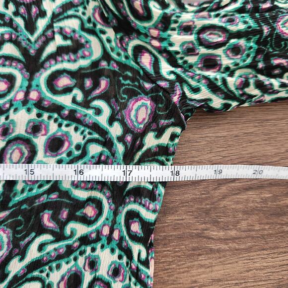 BA&SH Printed Lightweight Blouse 1/S Designer Office Casual - Picture 6 of 8